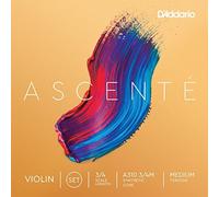 (TG. diapason 3/4) D'Addario Ascenté - Muta di corde per violino, scala 3/4, te