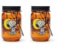 (TG. Dimensioni: 7,5 x H.13 cm (Confezione da 2)) Excelsa Peanuts Halloween Lant
