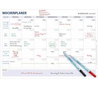 (TG. DIN A1) STAEDTLER Agenda settimanale Lumocolor, riutilizzabile, cancellabil