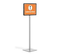 (TG. DIN A3) Durable Espositore da Pavimento con Pannello A3 Ruotabile, Leggibil