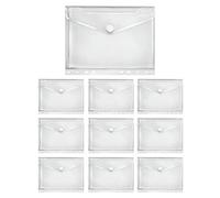 (TG. DIN A4 | Abheftbar) VELOFLEX A534210 - Busta per documenti Crystal, 10 pezz