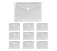 (TG. DIN A4) VELOFLEX A453010 - Busta per documenti Crystal, 10 pezzi, DIN A4, b