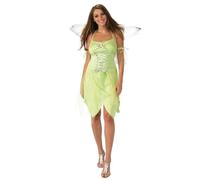 (TG. Donna: 38-42) Bristol Novelty AC704 Costume da fata verde, per adulti, tagl