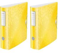 (TG. Dorso 8.2 cm (Confezione da 2)) Leitz Active WOW Raccoglitore con Meccanism