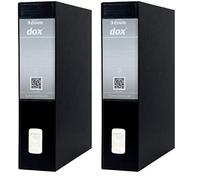 (TG. Dorso 8 cm (Confezione da 2)) Rexel Esselte Dox 2 Raccoglitore a Leva Forma