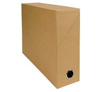 (TG. Dos de 9 cm) Exacompta 89528e Scatola Trasferimento toilée 9 cm Avana - NU