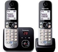 (TG. Duo mit Anrufbeantworter) Panasonic KX-TG6822GB - Telefono cordless DECT, s