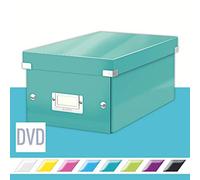 (TG. DVD) Leitz Click e Store Contenitore per DVD, Ice Blu - NUOVO