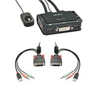 (TG. DVI KVM Switch Compact USB 2.0 Audio 2 Port) LINDY 42341 KVM Switch Compact