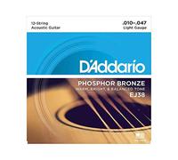 (TG. EJ38 Light 10-47) d'Addario EJ38 Set Corde Acustica Ej Phosphor Brz Rnd Wnd