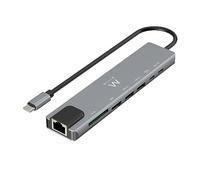 (TG. EW1146) Ewent Hub USB-C HDMI 8 in 1, USB-C a Dock Multiporta 8 in 1, USB C