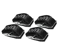 (TG. extra lang) EUFAB 12027 - Set di 4 cinghie elastiche in tessuto, lunghezza