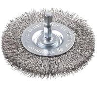 (TG. fein) kwb Spazzola a disco, fine, filo di acciaio inox, Ø 75 mm per metall