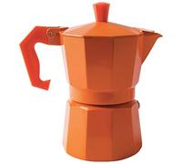 (TG. Fino a 2 tazze) Excelsa Caffettiera Color 1 Tazza, Alluminio, Arancio, Fino