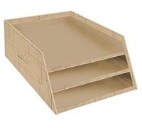 (TG. Formato A4+ - 3 Ripiani) Exacompta - Cod.13447D - Confezione da 4 Portadocu