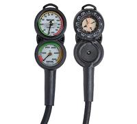 (TG. FT/PSI) SEAC Console 3, Manometro, Profondimetro e Bussola per Subacquea, S