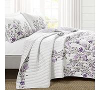 (TG. Full/Queen) Lush Decor Tanisha - Set copripiumino reversibile, 5 pezzi, col