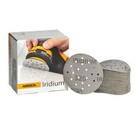 (TG. Grana 320) Mirka carta abrasiva Iridium Ø 77mm 20H grana 320 a strappo 50