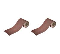 (TG. Grana 80, 4 m x 115 mm (Confezione da 2)) wolfcraft Rotolo di carta abrasiv