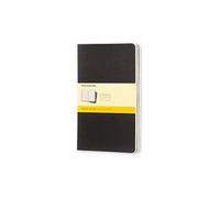 (TG. Grande) Squared cahier - black cover large. Set 3 quaderni a quadretti - NU