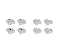 (TG. H 30 mm (Confezione da 2)) Emuca - Gambe per mobili, piedi per mobile in pl