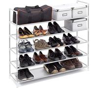 (TG. H X B X T: 90,5 x 87 x 29,5 cm) Relaxdays Scarpiera XL, Metallo, Fino a 25