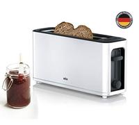 (TG. H x L x P: 19, 5 x 38 x 12 cm) Braun HT3100WH - Tostapane con 1 fessura, 7