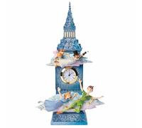 (TG. height 26cm) Disney Traditions Figurina orologio Peter Pan Collezione - NUO