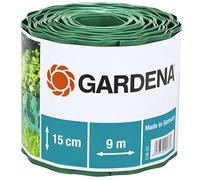 (TG. Höhe: 15 cm | Länge: 9 m) Gardena 538-20 Recinzione per Prato, Altezza 15