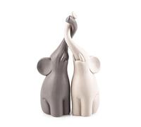 (TG. Höhe: 25,5 cm) Pajoma - Coppia di Statuette in Ceramica a Forma di elefant