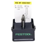 (TG. HS S8 D11/9,5/60°) Festool 490997 - Fresa per scanalature a V HS S8 D11/9,