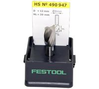 (TG. HS Spi S8 D12/20) Festool, Fresa elicoidale in acciaio rapido HS-Stahl Spi