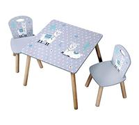 (TG. Kindertisch Set) Kesper 1770213 1 Tavolo per Bambini con 2 Sedie, Grigio -