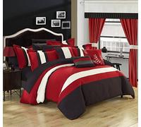 (TG. King) Chic Home 24 Piece Covington ottagono Set Completo da Camera da Letto