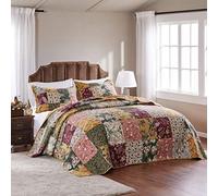 (TG. King) Greenland Home Antique Chic Full 3-Piece Bedspread Set, Cotone, Multi