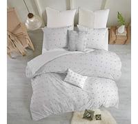 (TG. King/Lime King) URBAN HABITAT Set copripiumino 100% cotone jacquard, trapun