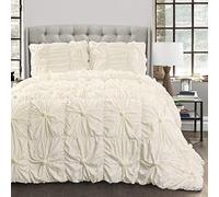 (TG. King) Lush Decor Bella - Set di biancheria da letto in 3 pezzi, stile vinta