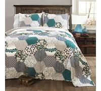 (TG. King) Lush Decor King Size, Turchese - NUOVO