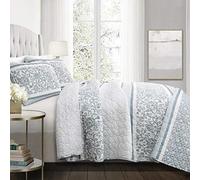 (TG. King) Lush Decor Nisha - Set copripiumino da 3 pezzi, per letto king, color
