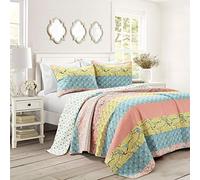 (TG. King) Lush Decor Royal Empire - Set di biancheria da letto reversibile con