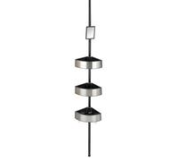 (TG. Klein (Weniger als 30 cm)) Wenko Premium Big Black - Mensola da bagno teles