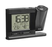 (TG. (L) 149 x (B) 38 x (H) 104 mm) TFA Dostmann radiosveglia a proiezione, 60.5
