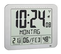(TG. (L) 248 x (B) 25 (73) x (H) 206 mm) TFA Dostmann Orologio radio digitale, 6