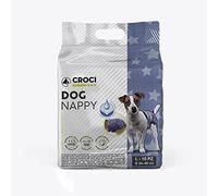 (TG. L - 34/48 cm) Croci Dog Nappy Jeans - Mutanda Assorbente per cani femmine,