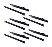 (TG. L 350mm) Emuca 3007714 Guida-Binario con Cuscinetti a Rulli per Cassetto, V