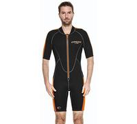(TG. L/4) Cressi, Lido Man 2 mm, Muta Shorty in Neoprene High Stretch, Uomo, Ner