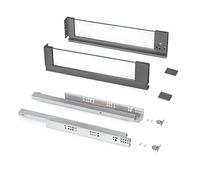 (TG. L 450 mm) Emuca - Cassetto esterno Vertex 40 kg altezza 131 mm con sponde i