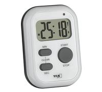 (TG. (L) 55 x (B) 34 x (H) 77 mm) TFA Dostmann Timer digitale con cronometro, 38