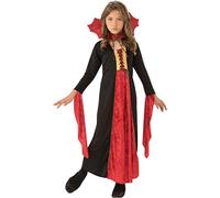 (TG. L (8-10 anni)) Rubie's-881029-L Vampiresa COSTUME HALLOWEEN Ragazza, Nero E
