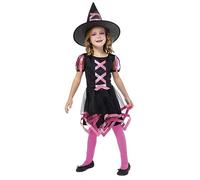 (TG. L (8-10 anni)) Rubies Strega Cuca Rosa per ragazze, Vestito e cappello, Rub